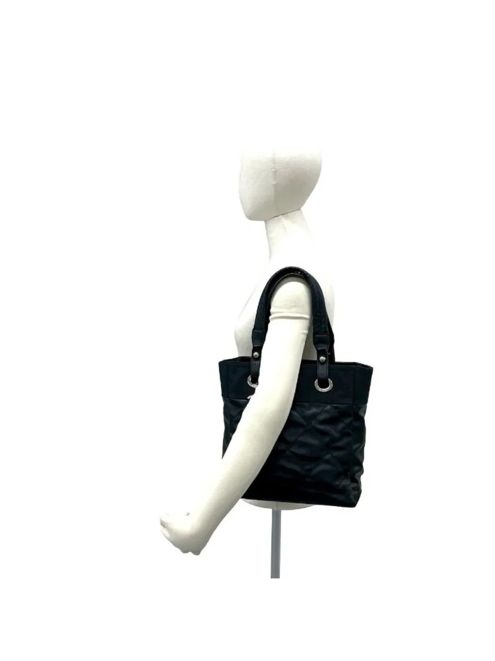 Chanel Paris Biarritz PM Leather Tote Black